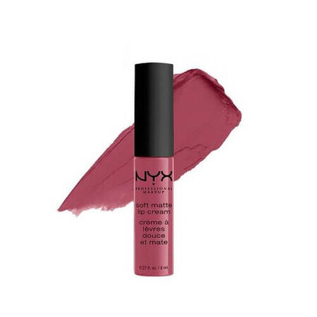 Ruj de Buze Mat, NYX Professional Makeup, Soft Matte Lip Cream, 08 Sao Paulo, 8 ml