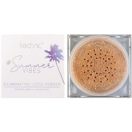 Pudra Iluminatoare Pulbere, Technic, Summer Vibes, Illuminating Loose Powder, Light It Up, Vegan, 8 g