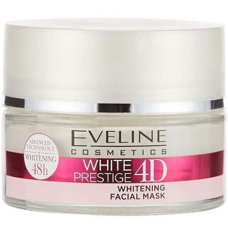 Gesichtsmaske, Eveline Cosmetics, White Prestige, Aufhellende Gesichtsmaske, 4D, 50 ml