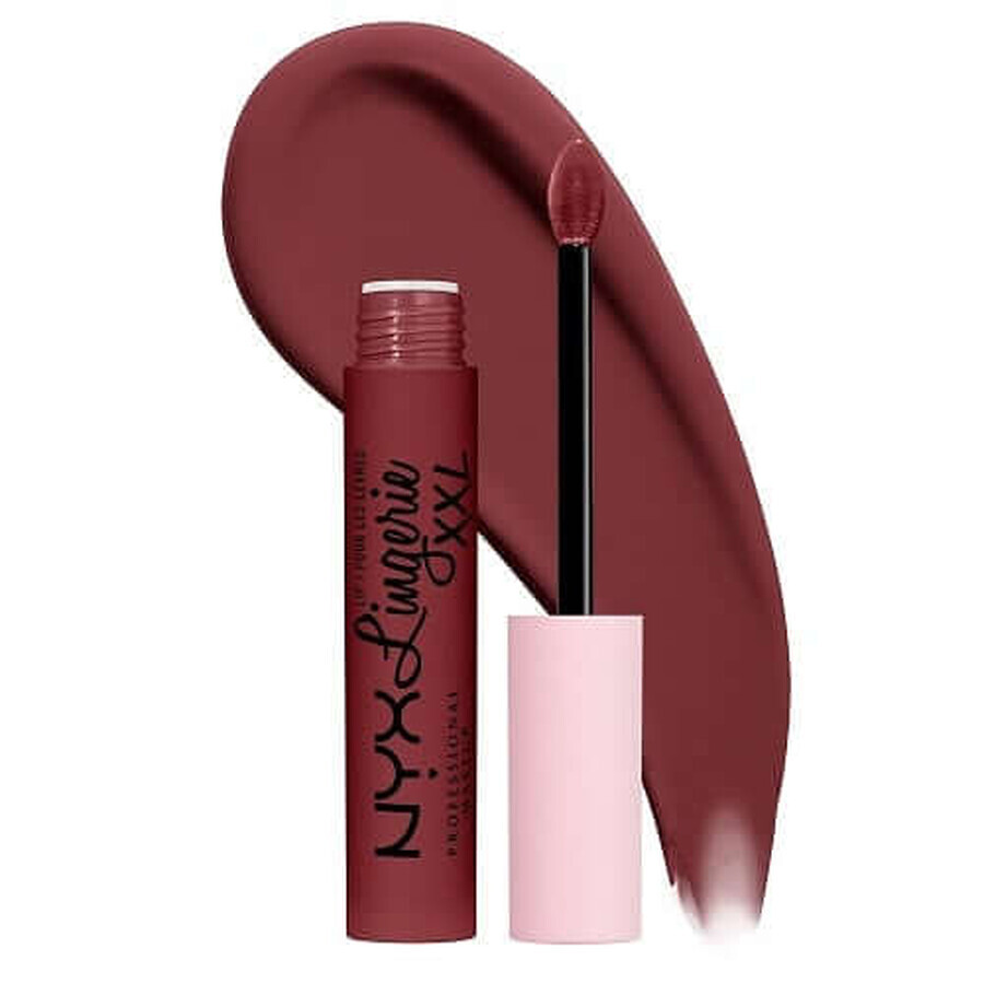 Flüssiger matter Flüssig-Lippenstift, NYX Professional Makeup, Lip Lingerie XXL, 24 Strip &amp; Tease, 4 ml