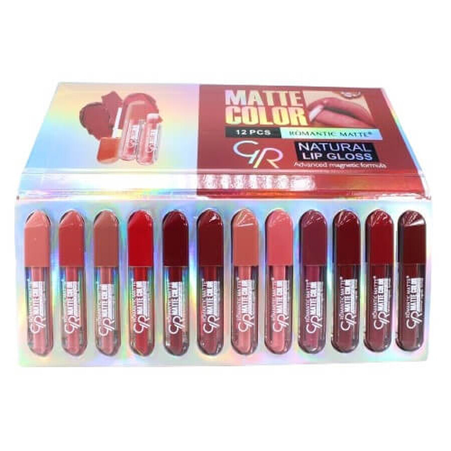 12er-Set Romantisch Matte Resistente Lippenstifte, GR Matte Farbe Magnetisch