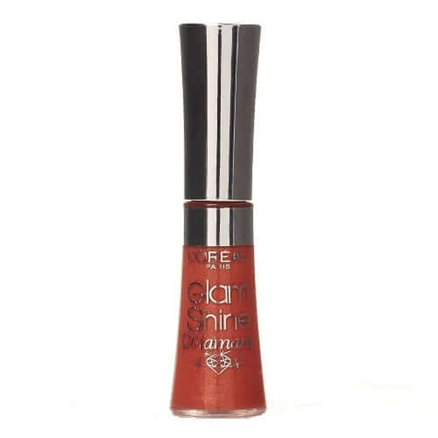 Glam Shimmer Lip Gloss, Loreal, Glam Shine Diamant, 161 Amber Carat, 6 ml