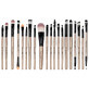 Set mit 20 Makeup-Pinseln, Nude, inkl. Aufbewahrungsetui