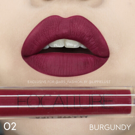 Focallure Matte Liquid Lipstick Farbton 02 Burgundy