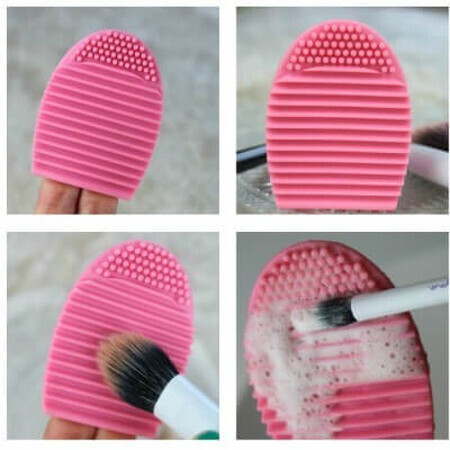 Brush Egg - Silikonzubehör für die Reinigung von Make-up-Pinseln