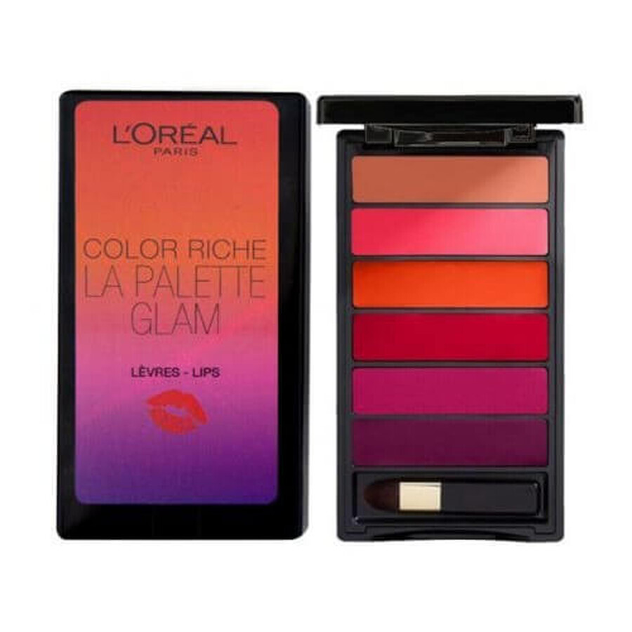 Loreal Colour Riche La Palette Glam Lips 6 Lippenstifte Palette