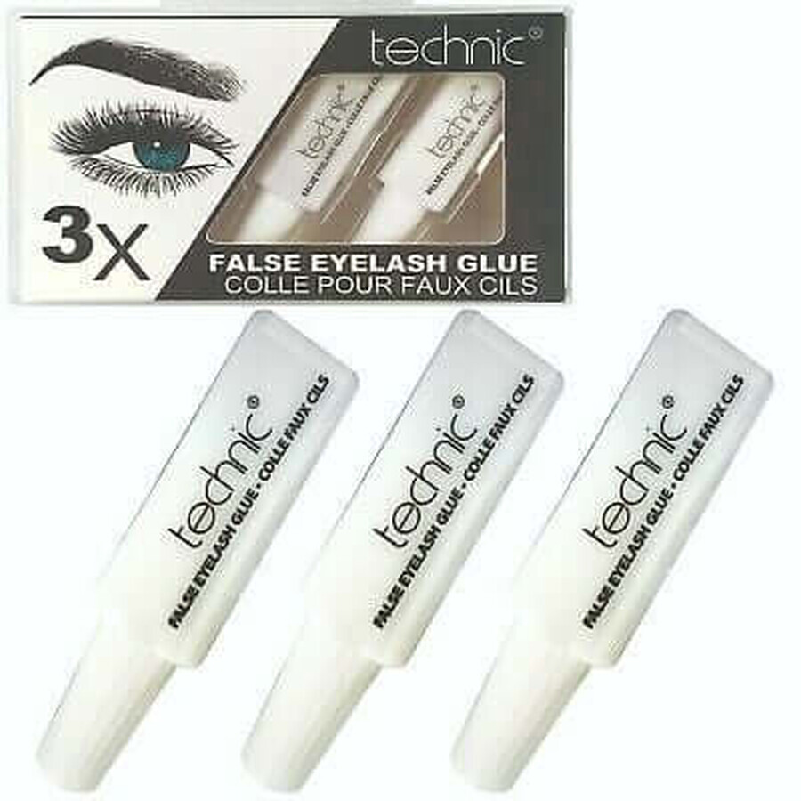 Set mit 3 Stück Technic Falsche Wimpern Kleber Technic Falsche Wimpern Kleber