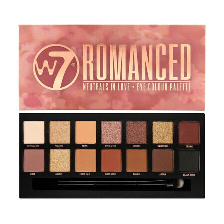 W7 Romanced Neutrals In Love Eyeshadow Palette, 14 Farben