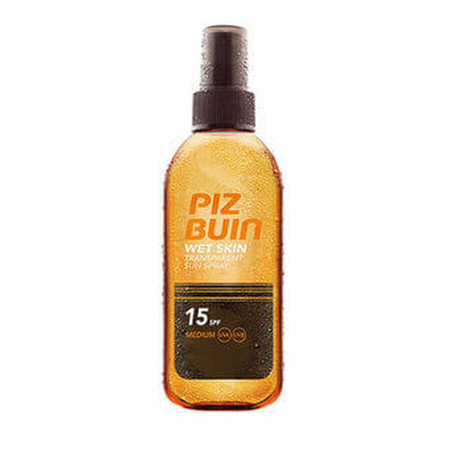 Spray protectie solara Piz Buin Wet Skin SPF 15 Protectie Medie