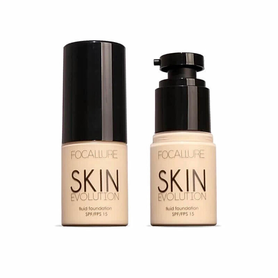 Focallure Skin Evolution Fluid Foundation SPF15, 01 Alabaster