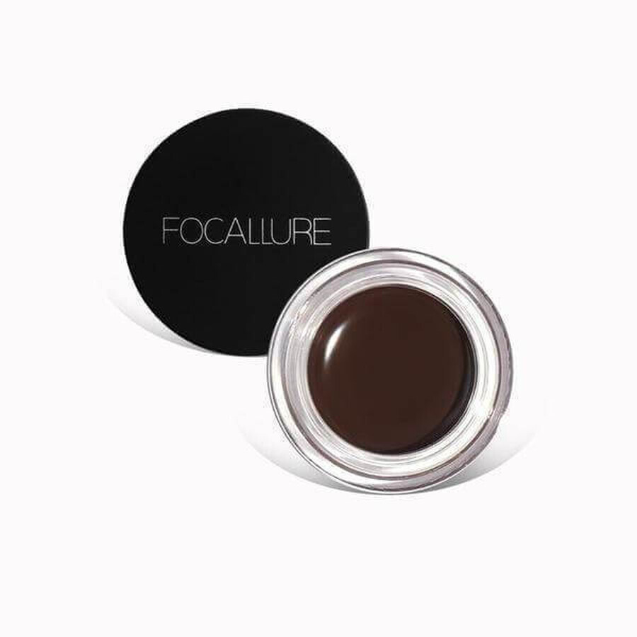 Gel sprancene Focallure Brows Cream Nuanta 02 Chocolate, Pensula inclusa