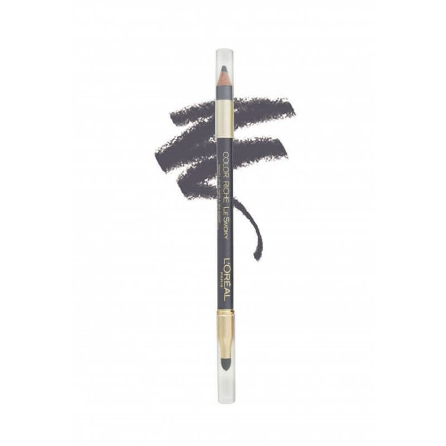 Augenstift + Loreal Color Riche Le Smoky Le Smoky Colour Blending Brush Farbton 202 Mystic Grey