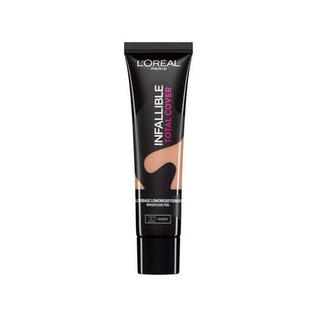 Loreal Infallible Total Cover Foundation, volle Deckkraft, 32 Bernstein