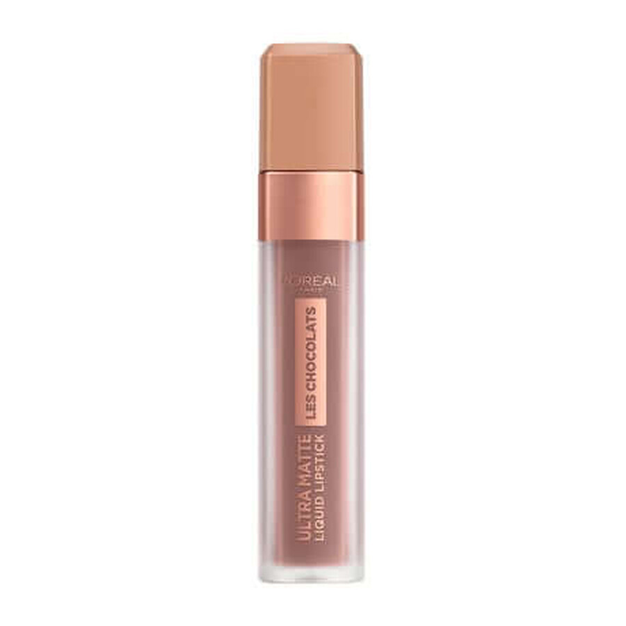 Lang haftender Lippenstift, Loreal Ultra Matte Les Chocolats 856 70% Yum