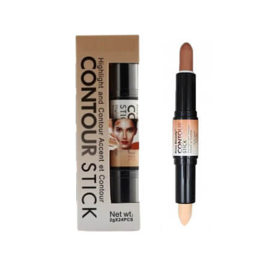 Kiss Beauty Contour Stick, Highlight & Contour Accent, Nuanta A