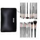 Set von 20 Make-up-Pinsel Senso Pro Milano Schwarz Gold + Tasche