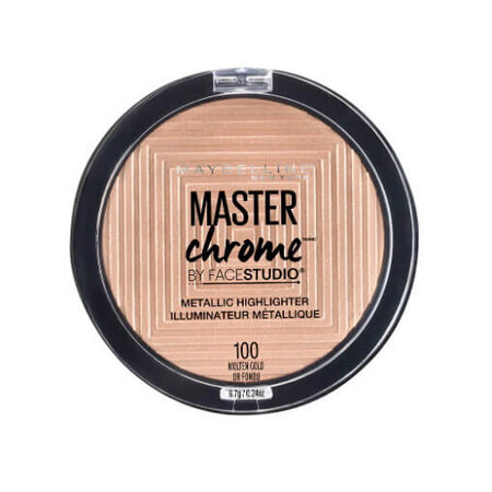 Maybelline Master Chrome Illuminating Powder, Farbton 100 Molten Gold