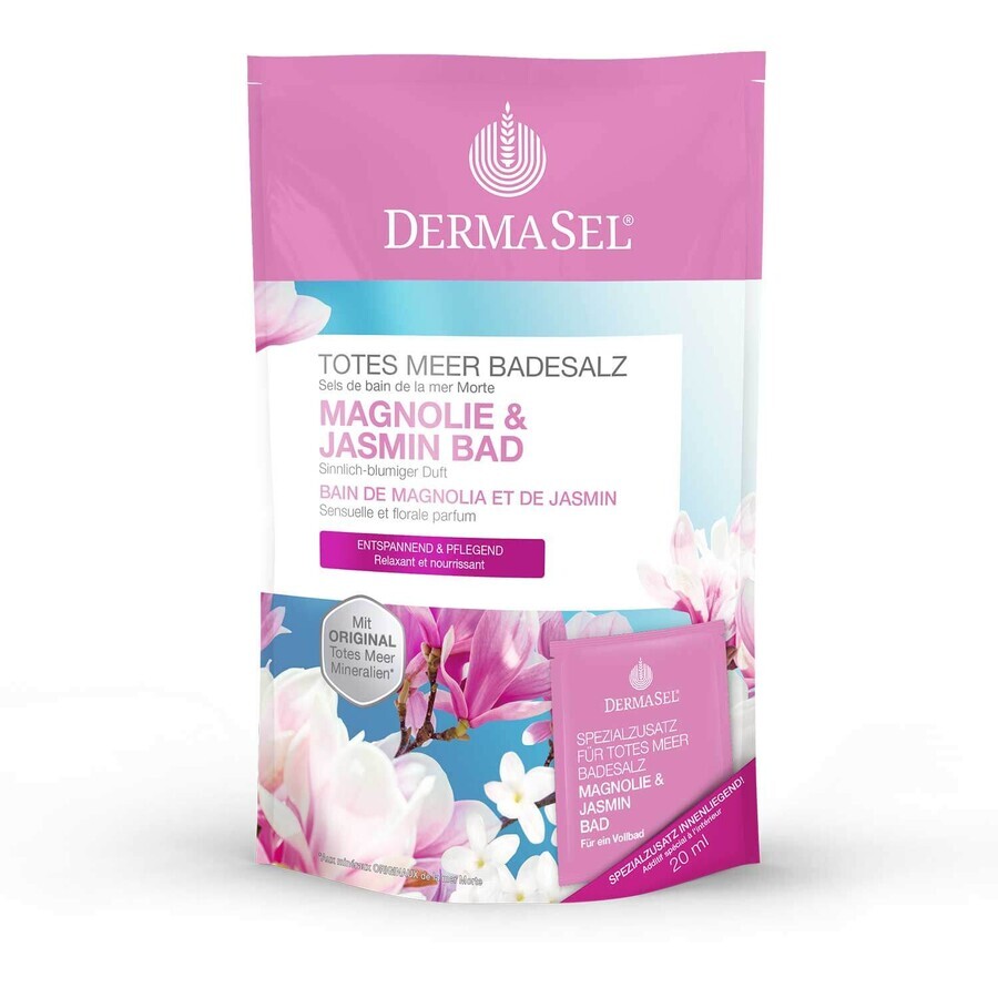 Magnolie und Jasmin Badesalz (80626), 400g, DermaSel