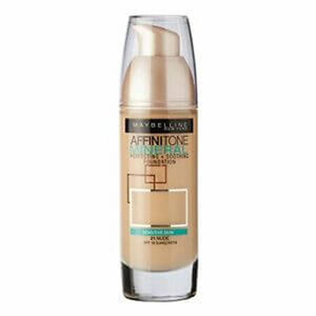 Maybelline Affinitone Mineral Sensitive Skin Foundation, Farbton 21 Nude