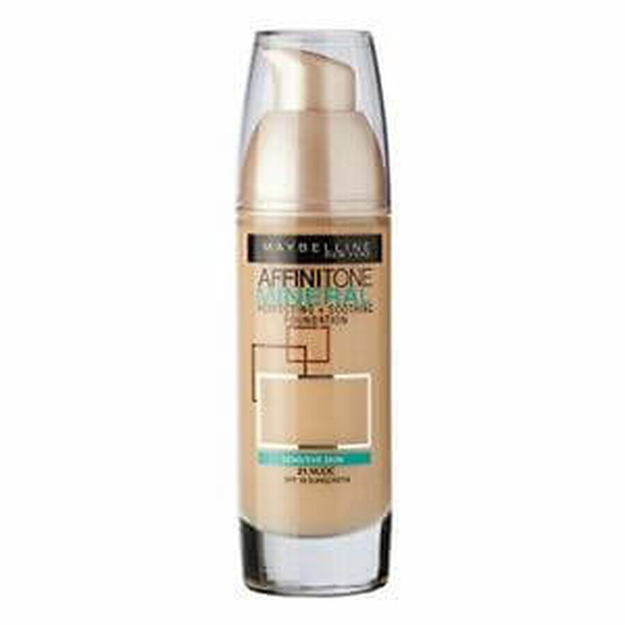 Fond de ten Maybelline Affinitone Mineral Sensitive Skin, Nuanta 21 Nude