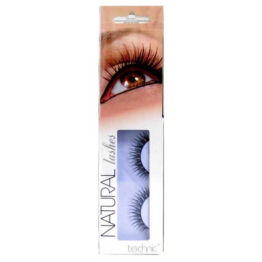 Falsche falsche Wimpern Technic Natural Lashes, inklusive Kleber, BC19