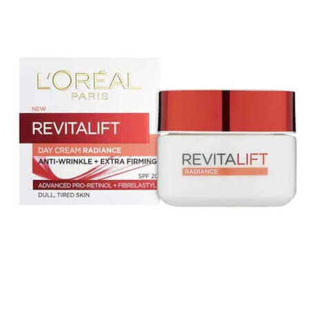 Gesichtscreme Loreal Revitalift Radiance, Anti-Falten-Tagescreme, 50 ml