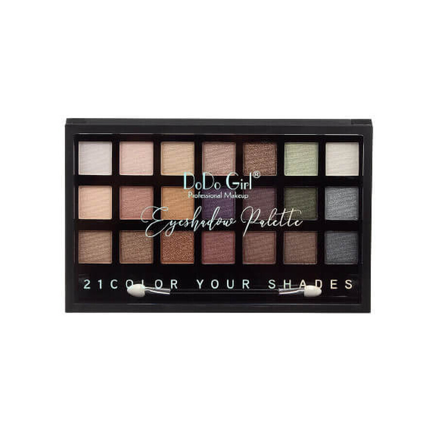 Dodo Girl Eyeshadow Palette, 21 Farben, Colour Your Shades, A