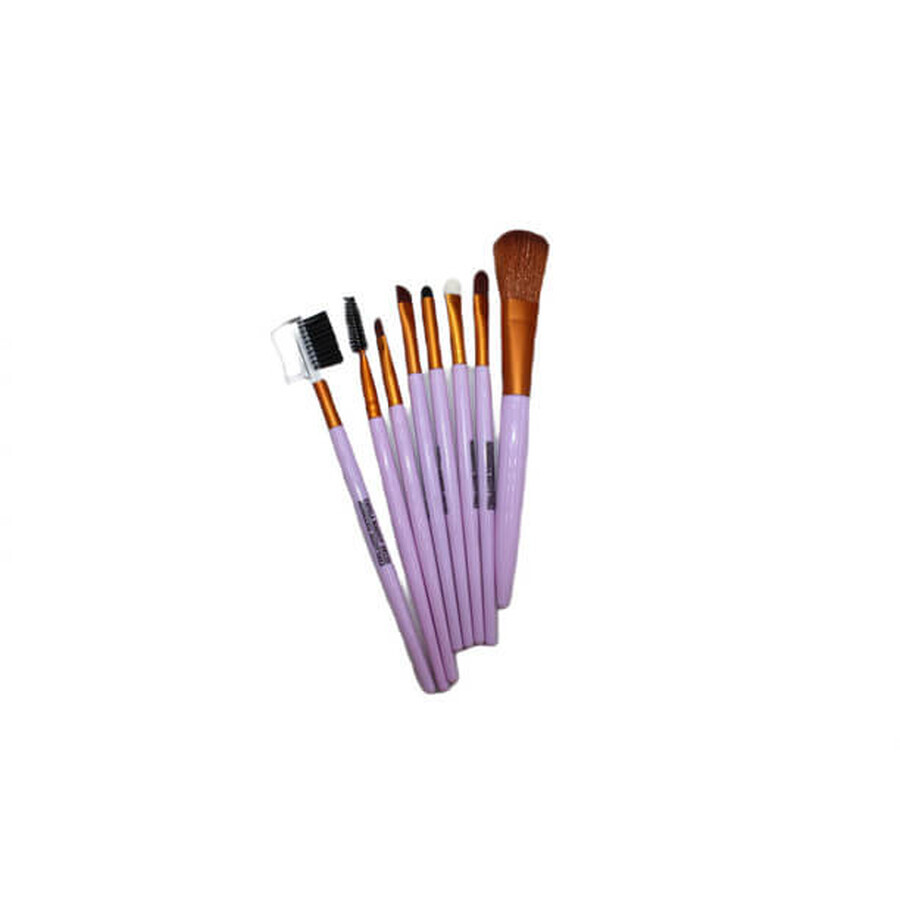 Pensule machiaj, Makeup Brush, 8 pensule Lila