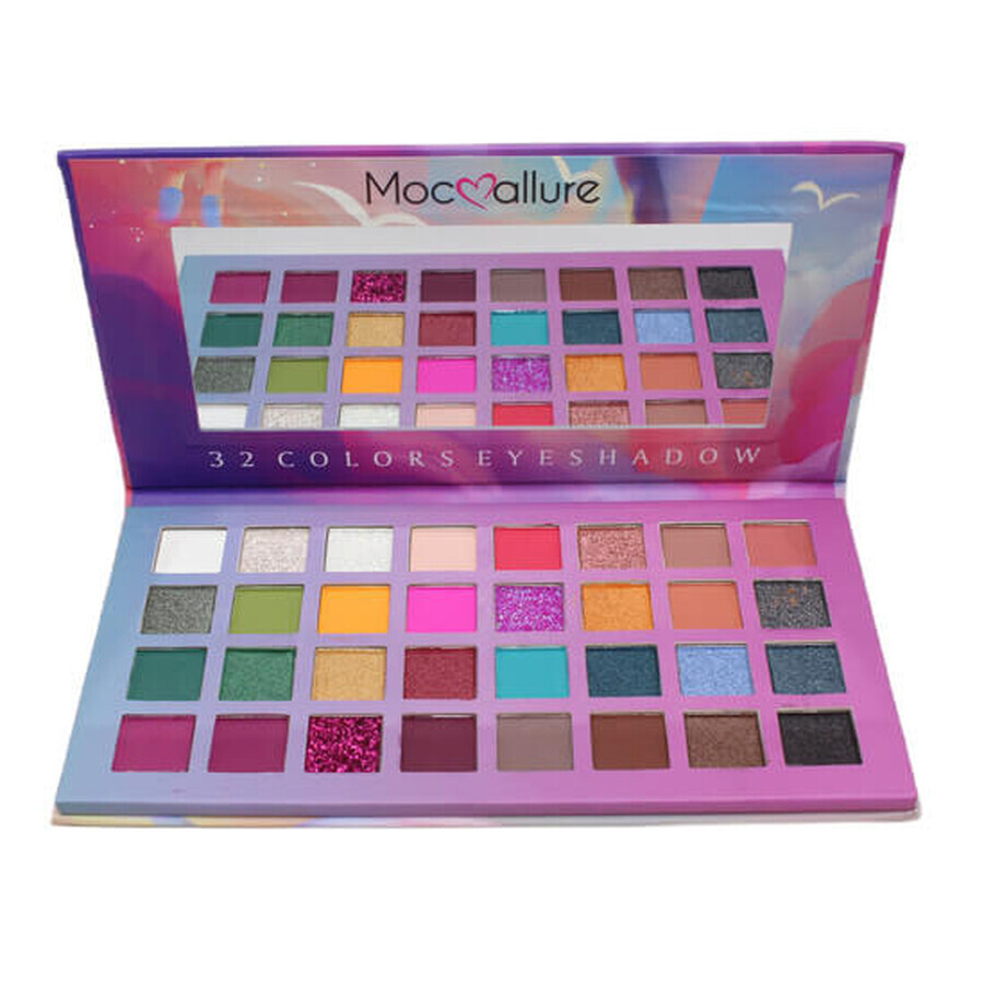 Mocallure Mysterious Kiss Lidschatten-Palette Make-up-Set, 32 Farben