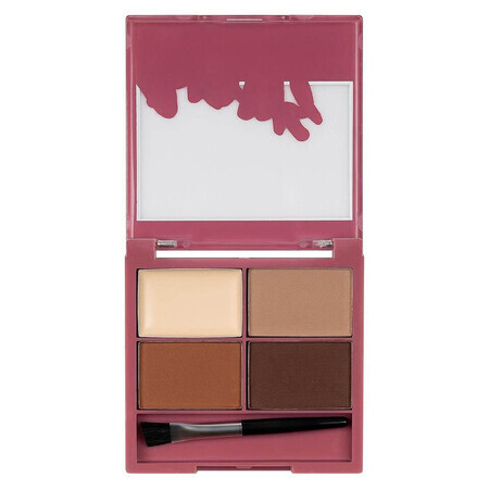 Sprancene S.F.R Colour Brow Blush Kit, inklusive Pinsel, 02