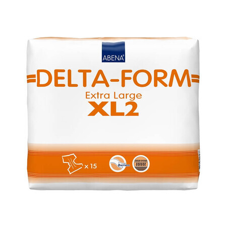Inkontinenzvorlagen für Erwachsene Delta Form XL2, 15 Stück, Abena