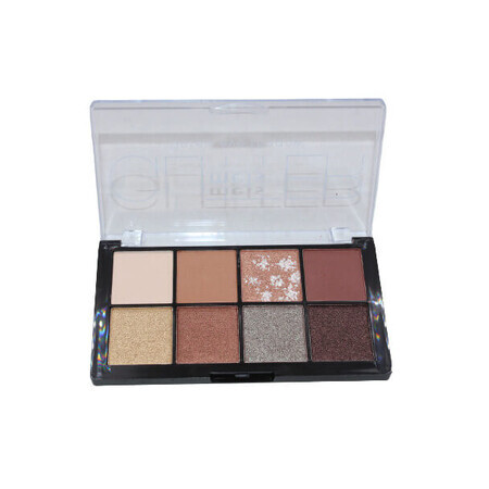 Lidschattenpalette Make-up-Set, Meis, Glitter Desert, 02, 8 Farben