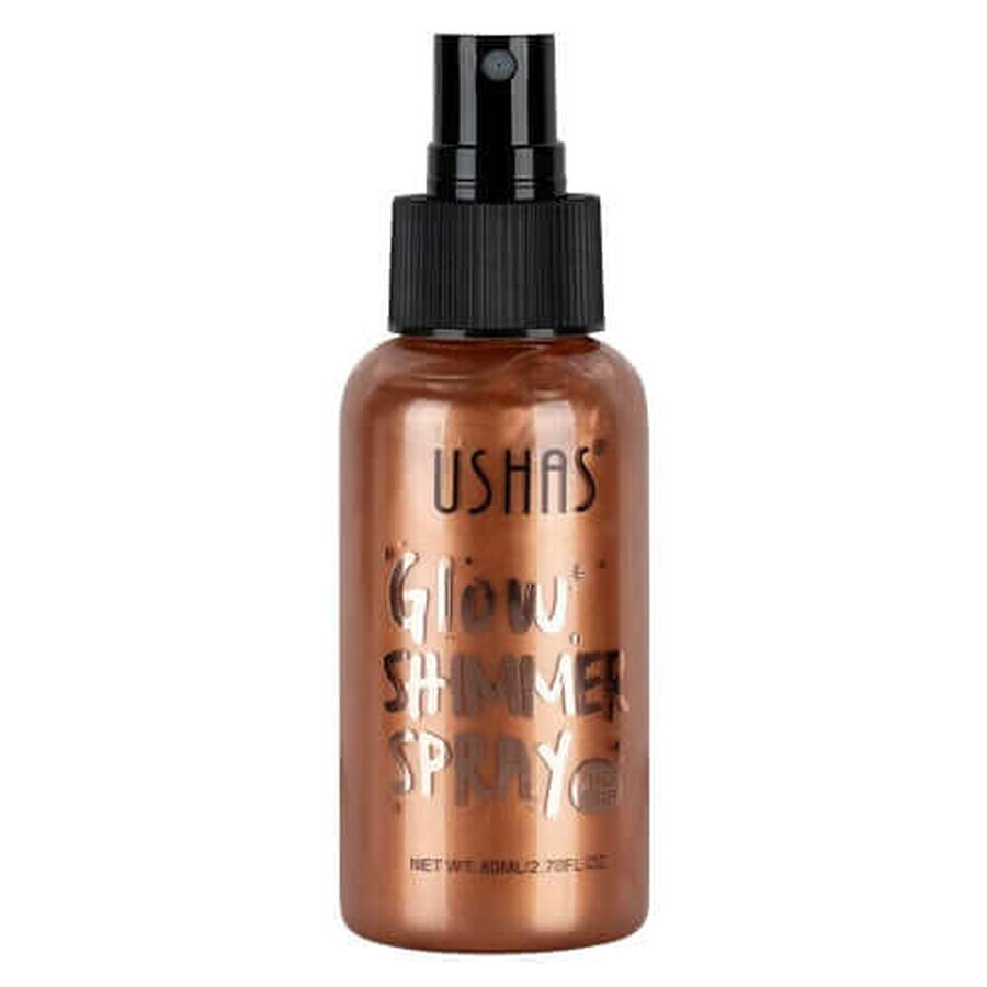 Body illuminator, Ushas, Glow Shimmer Spray, 04, 80 ml