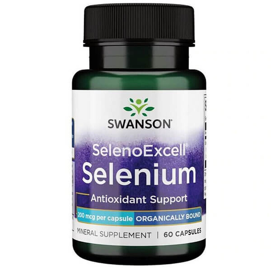 Seleniu Selenoexcell 200 mcg, 60 capsule, Swanson