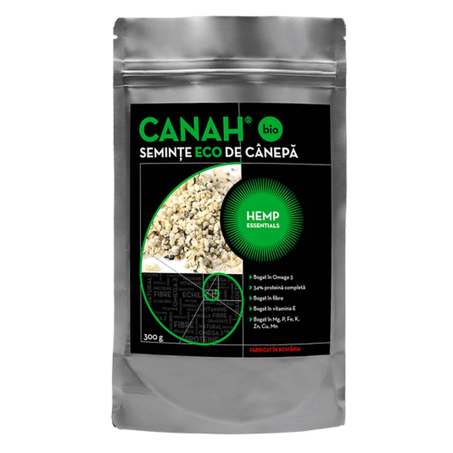 Gepeld hennepzaad ECO, 300 g, Canah