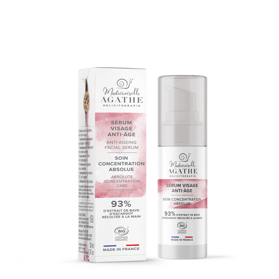 Ser anti-age pentru fata 93%, 30 ml, Mademoiselle Agathe