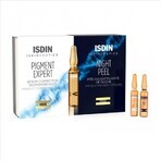 Isdin Sérum correcteur de dépigmentation + Peeling exfoliant de nuit, 10 + 10 flacons, 