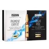 Isdin Ser corector pentru depigmentare + Peeling exfoliant de noapte, 10 + 10 fiole, 