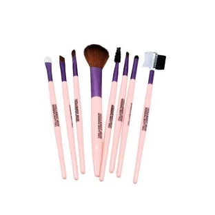 Set di 8 pennelli per il trucco, trucco, rosa