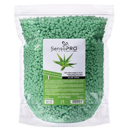 Elastisches Enthaarungswachs-Granulat, SensoPro, Aloe Vera, 1000 g