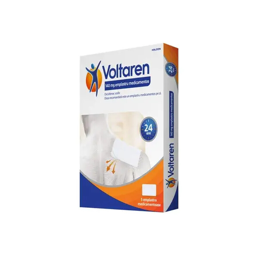 Voltaren 140 mg wirkstoffhaltiges Pflaster, 5 Stück, Haleon