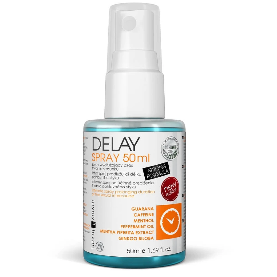 Lovely Lovers Delay kraftvolles Spray zur Verlängerung der Dauer des Geschlechtsverkehrs, 50ml