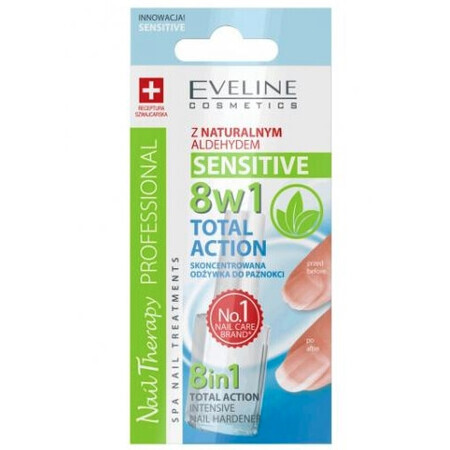 Eveline Nail Therapy 8in1 Total Action Conditioner für empfindliche Nägel 12ml