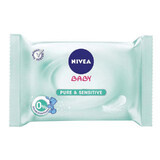 Servetele umede pentru bebelusi Pure & Sensitive, 63 bucati, Nivea Baby