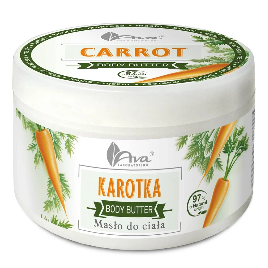 Ava Laboratory Unt de corp Unt de corp cu morcovi, 250g