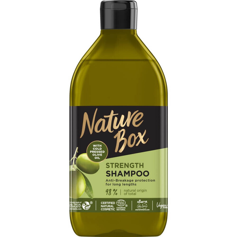 Șampon de ceară cu ulei de măsline Nature Box, 385ml