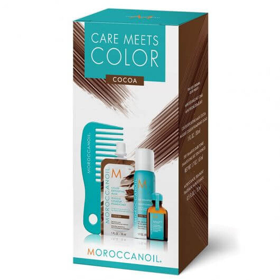 Set Pflege trifft Farbe Kakao, Moroccanoil