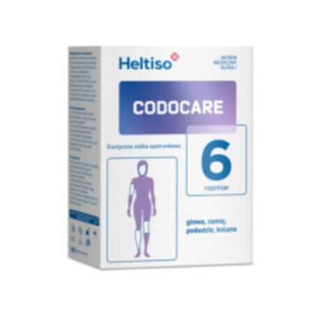 Heltiso Codocare Rete per bendaggi, elasticizzata, misura 6, 100cm, 1 pz - A lungo termine!