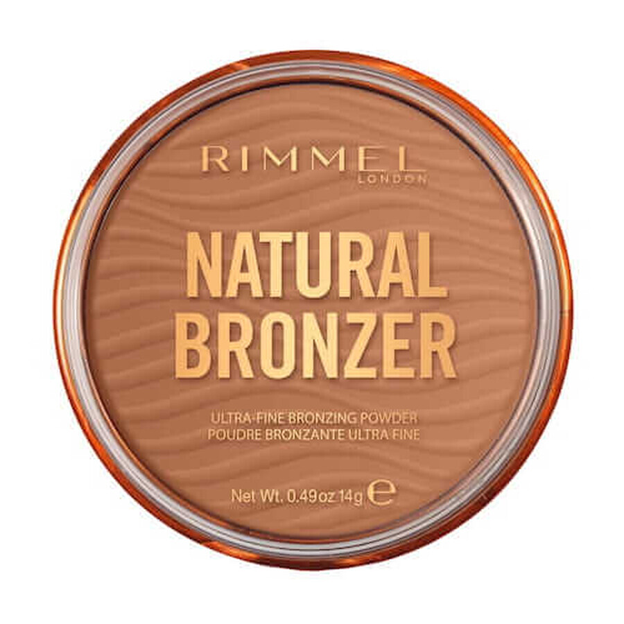 Rimmel Natural Bronzer Bronzer with Illuminating Glitter Bronzer 002 Sunbronze, 14g