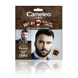 Cameleo Uomo Grigio Off cera e colore per barba in bustina 1.0 Nero, 2x15ml